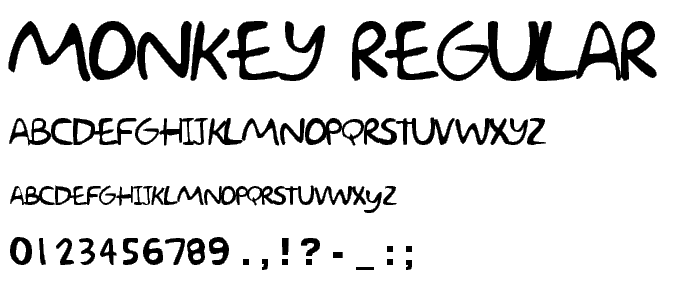 MONKEY Regular font